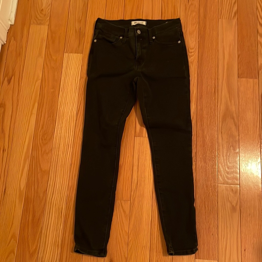 EUC madewell high rise black skinny Jean size 26